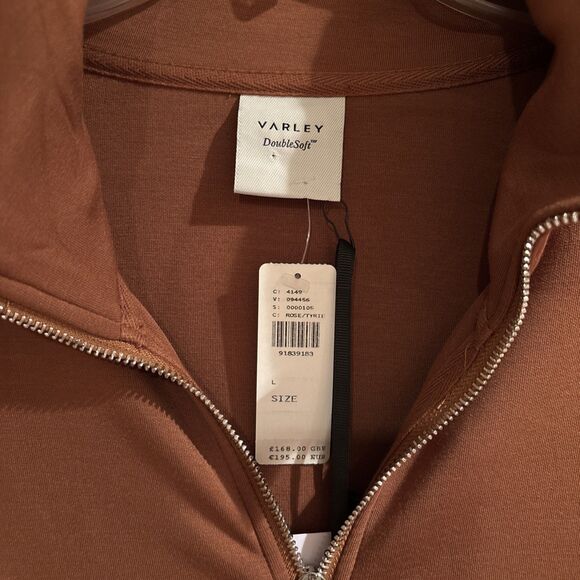 NWT Varley Double Soft Jessie Jumpsuit Women’s Large Brown Anthropologie - Picture 2 of 12